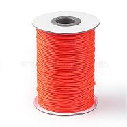 Korean Waxed Polyester Cord, Dark Orange, 1mm, about 85yards/roll(YC1.0MM-A183)