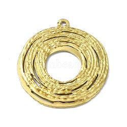 Ion Plating(IP) 304 Stainless Steel Pendants, Real 18K Gold Plated, Ring, 33x30.5x1.5mm, Hole: 1.6mm(STAS-B058-26G-02)