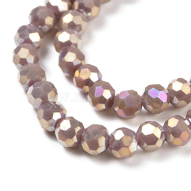 Round Full Rainbow Plated Faceted(32 Facets) Electroplate Glass Beads Strands(X-EGLA-J130-FR12)-2
