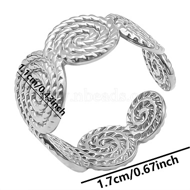 Flat Round Stainless Steel Finger Rings