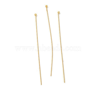 Real 18K Gold Plated 304 Stainless Steel Ball Head Pins