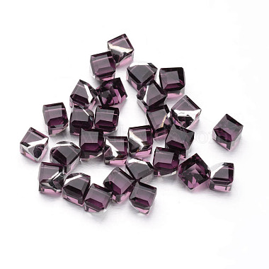 Faceted Cube Glass Cabochons(GGLA-L007C-25)-2
