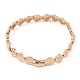 Brass Link Chain Bracelets for Women Men(BJEW-P324-01F-KCG)-1