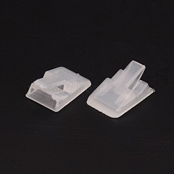 Plastic Ring Holder, Ring Display Stand, Rectangle, Clear, 24x16.5x10mm(KY-WH0043-18A)