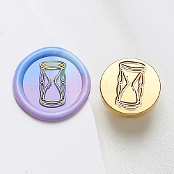 Wax Seal Brass Stamp Head, Bottle Pattern, for Wax Seal Stamp, Golden, 25x14.5mm, Hole: 7mm(AJEW-G056-01J)