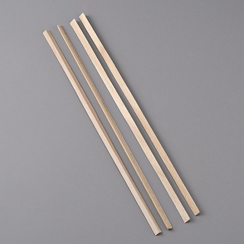 Triangle Wood Sticks, for Modeling DIY Hobby Crafts Woodworking, BurlyWood, 29x0.9x0.4cm