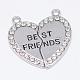 Heart Alloy Rhinestone Split Pendants(TIBEP-S293-061P-FF)-1