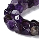 Natural Amethyst Star Cut Round Beads Strands(G-M418-C01-01)-4