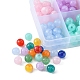 200 pièces 10 couleurs perles acryliques imitation pierres précieuses(OACR-FS0001-19)-4