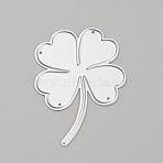 Carbon Steel Cutting Dies Stencils, for DIY Scrapbooking/Photo Album, Decorative Embossing DIY Paper Card, Matte Stainless Steel Color, Clover, 58x42x0.8mm(DIY-WH0304-827)