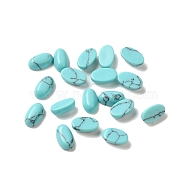 Synthetic Turquoise Cabochons, Oval, 5x3x2mm(G-F772-01A-11)