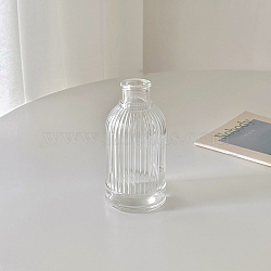 Mini Glass Vase, Micro Landscape Dollhouse Accessories, Pretending Prop Decorations, Clear, 65x130mm(BOTT-PW0011-12D)