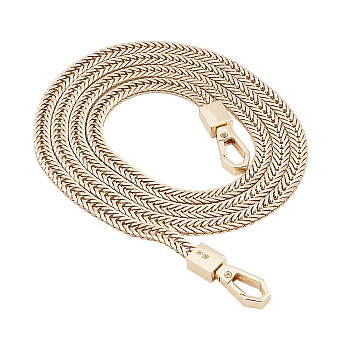 Bag Strap Chains, with Iron Cuban Link Chains and Alloy Swivel Clasps, for Bag Straps Replacement Accessories, Golden, 106x0.75x0.25cm