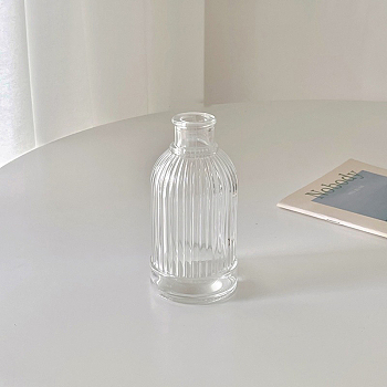Mini Glass Vase, Micro Landscape Dollhouse Accessories, Pretending Prop Decorations, Clear, 65x130mm
