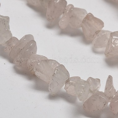 Chip Natural Rose Quartz Beads Strands(X-G-N0134-12)-3