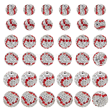 36Pcs 3 Styles Handmade Polymer Clay Rhinestone Beads(CLAY-OC0001-11)-1
