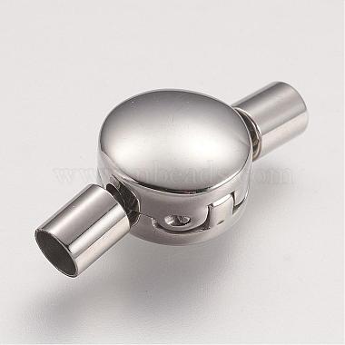 19mm Flat Round Stainless Steel Clasps