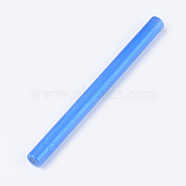 Sealing Wax Sticks, For Retro Vintage Wax Seal Stamp, Column, Dodger Blue, 137x10.5mm(DIY-WH0123-C07)