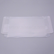 Transparent PVC Box Candy Treat Gift Box, for Wedding Party Baby Shower Packing Box, Rectangle, Clear, 1.8x10.5x18cm(CON-WH0076-82)