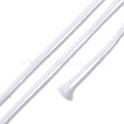 Polyester Twisted Cord, Round, for DIY Jewelry Making, WhiteSmoke, 1.2mm, about 38.28 Yards(35m)/Roll(OCOR-G015-01B-02)