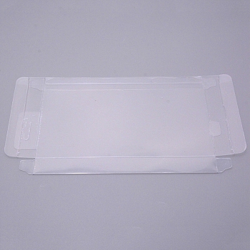 Transparent PVC Box Candy Treat Gift Box, for Wedding Party Baby Shower Packing Box, Rectangle, Clear, 1.8x10.5x18cm