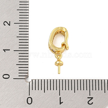 Rack Plating Brass Micro Pave Clear Cubic Zirconia Peg Bails(KK-F876-26G)-3