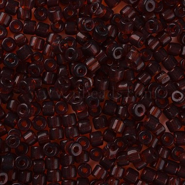 Perles de clairon rondes en verre de couleurs transparentes(SEED-S045-001A-C02)-3