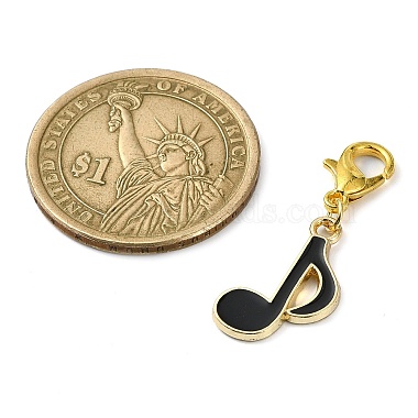 Musical Theme Alloy Enamel Pendants Decorations(HJEW-JM01764)-3