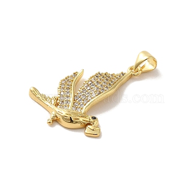 Rack Plating Brass Micro Pave Clear Cubic Zirconia Pendants(KK-C047-20C-G)-2