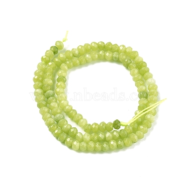 Chapelets de perles en rondelles en jade de Malaisie naturel teint(G-E316-2x4mm-41)-2