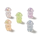 UV Plating Rainbow Iridescent Acrylic Beads(PACR-M002-06)-1