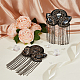 2Pcs Iron & Felt Fashion Tassel Epaulette(AJEW-FH0004-04A)-4
