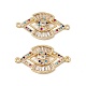 Brass Pave Colorful Cubic Zirconia Connector Charms(KK-E068-VC073)-2