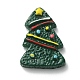 クリスマステーマの不透明な樹脂カボション(RESI-WH0029-33B)-1