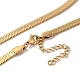 304 Stainless Steel Snake Chains Necklaces for Women(NJEW-B079-01B-G)-1