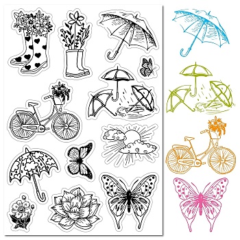 Custom PVC Plastic Clear Stamps, for DIY Scrapbooking, Photo Album Decorative, Cards Making, Stamp Sheets, Film Frame, Shoes, 160x110x3mm