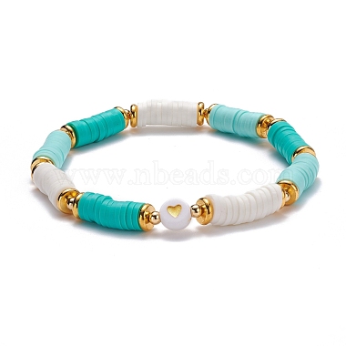 Handmade Polymer Clay Heishi Beads Bracelets Set(X-BJEW-TA00040-03)-5