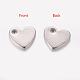 Original Color Blacnk Stamping Tag Heart Charms 304 Stainless Steel Pendants(X-STAS-Q112)-1