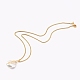 Natural Baroque Pearl Keshi Pearl Pendant Necklaces(NJEW-JN03372-03)-2