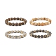Gemstone Round Beaded Stretch Bracelet for Women(BJEW-JB07708)-1