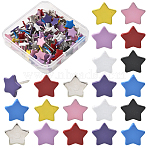 100Pcs Iron Drawing Pins, for Photos Wall, Maps, Bulletin Board or Corkboards, Star, 11x11.5x14.5~15mm(AJEW-SP0003-98B)