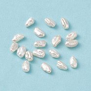 Baroque Natural Keshi Pearl Beads, Oval, Seashell Color, 7~9x4~6x4~5.5mm, Hole: 0.7mm(PEAR-N020-P26)