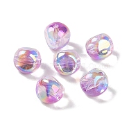Acrylic Beads, Imitation Baroque Pearl Style, Nuggest, Medium Orchid, 10x9.5x9mm, Hole: 1.3mm(PACR-C008-02B)