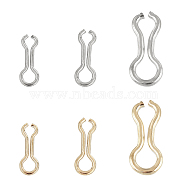 Stainless Steel Fishing Swivel Tackle Accessories, for Fishing Supplies, Golden & Stainless Steel Color, 16~21.5x5.5~10x1~2mm, 240pcs/box(STAS-FH0001-03)