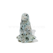 Natural Sesame Jasper Statue Ornaments, for Home Display Decorations, Earth Mother Goddess, 37mm(DJEW-PW0011-08P)
