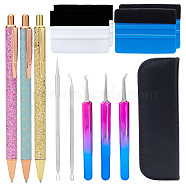 Carft Kits, including Ball Pens, Stainless Steel Face Skin Care Tools and Scraper, Mixed Color(AJEW-CP0005-07)