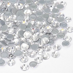 Glass Hotfix Rhinestone, Grade AA, Flat Back & Faceted, Half Round, Crystal, SS10, 2.7~2.8mm, about 1440pcs/bag(RGLA-A019-SS10-001)
