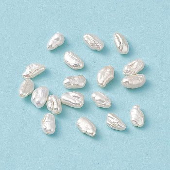 Baroque Natural Keshi Pearl Beads, Oval, Seashell Color, 7~9x4~6x4~5.5mm, Hole: 0.7mm