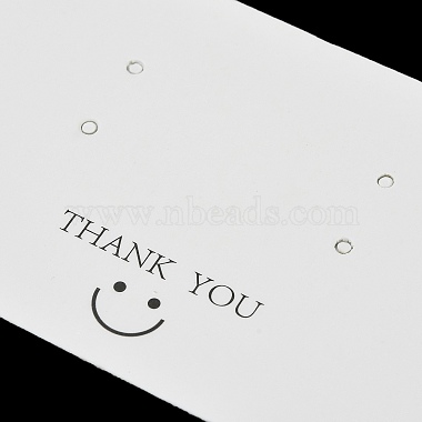 Smiling Face Paper Earrings Necklace Display Cards(FIND-T072-01B-03)-3