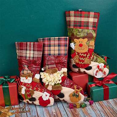 3Pcs 3 Style Christmas Socks Gift Bags(HJEW-SZ0001-10)-4